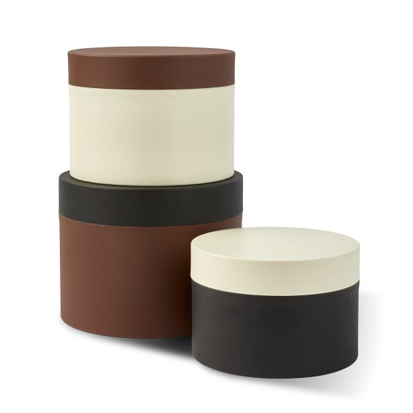 POLSPOTTEN - Round Metal Caps And Jars Vorratsdose 3er Set