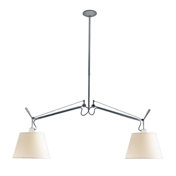 Artemide - Tolomeo Suspension Basculante Due Bracci Pendelleuchte, aluminium (Lampenkörper)