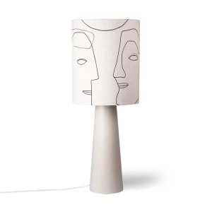 HKliving - Cone Tischleuchtenfuß mit Schirm