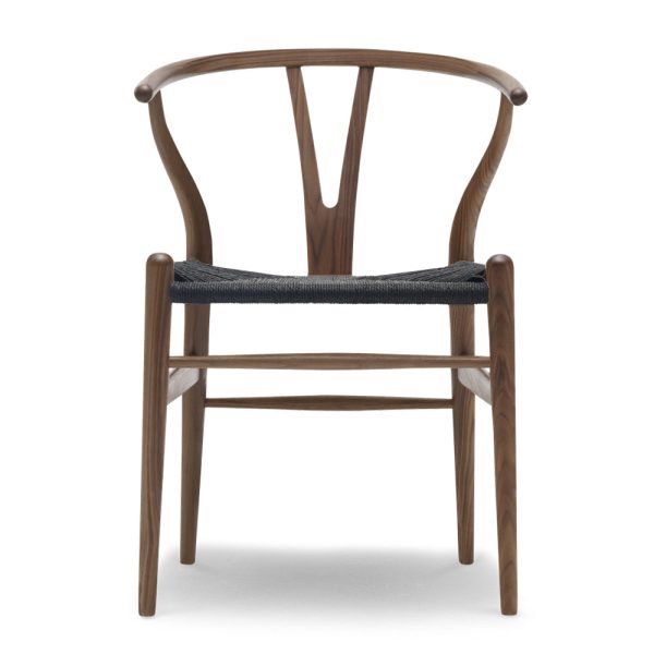 Carl Hansen - CH24 Wishbone Chair, schwarzes Geflecht
