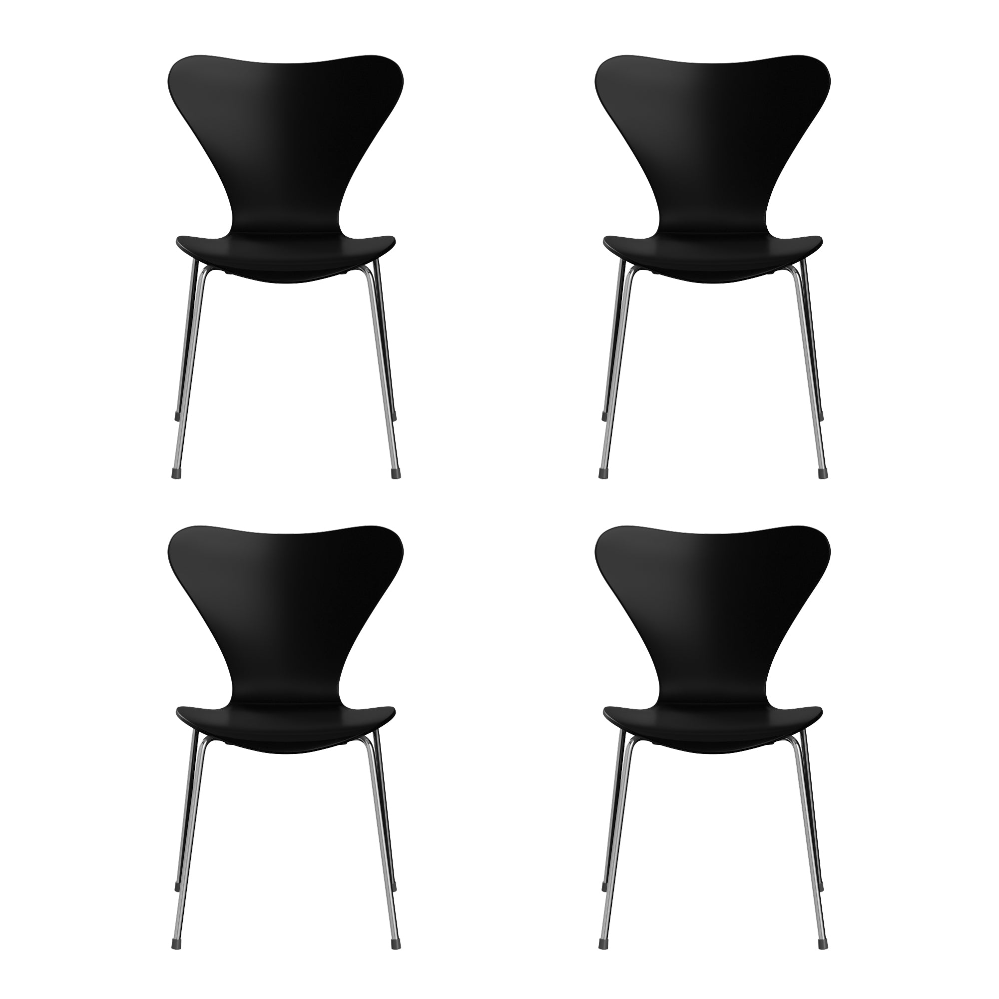 Fritz Hansen - Serie 7 Stuhl Chrom (4er-Set)