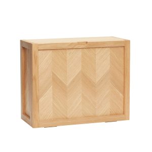 Hübsch Interior - Schuhschrank mit Fischgrätenoptik