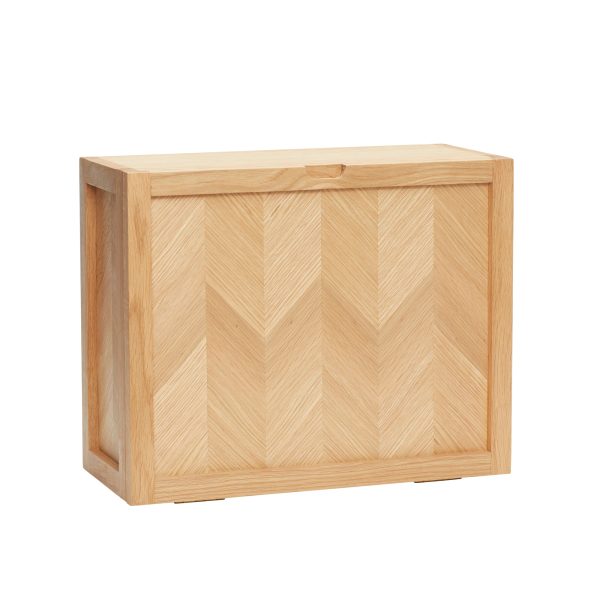 Hübsch Interior - Schuhschrank mit Fischgrätenoptik