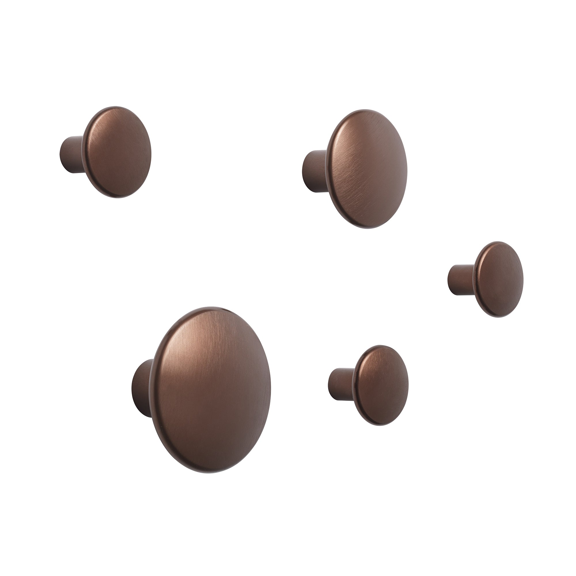 Muuto - Wandhaken "The Dots Metal" 5er-Set