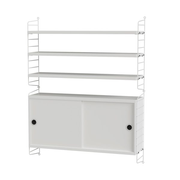 String - Wandregal mit Schrank