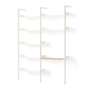 &Tradition - Rombe Konfiguration B Regal mit Schreibtischplatte