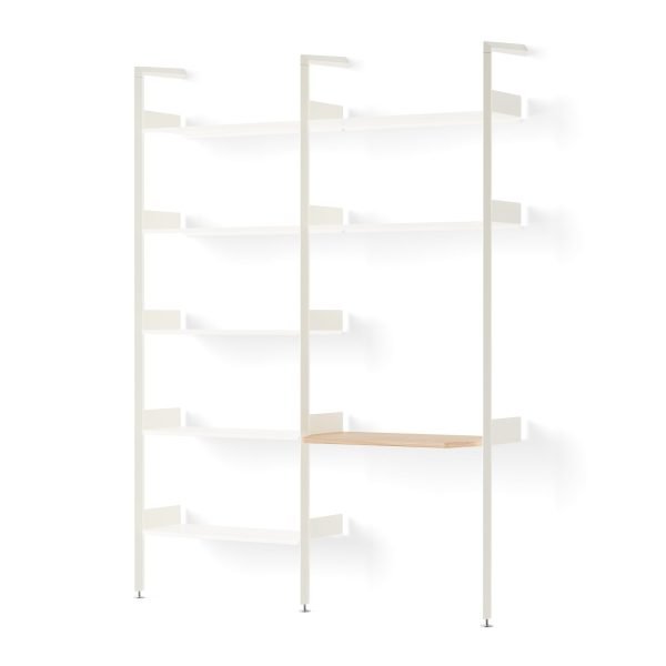 &Tradition - Rombe Konfiguration B Regal mit Schreibtischplatte
