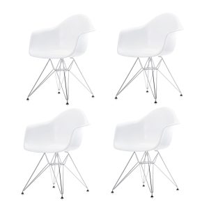 Vitra - Eames Plastic Armchair DAR RE (4er-Set)