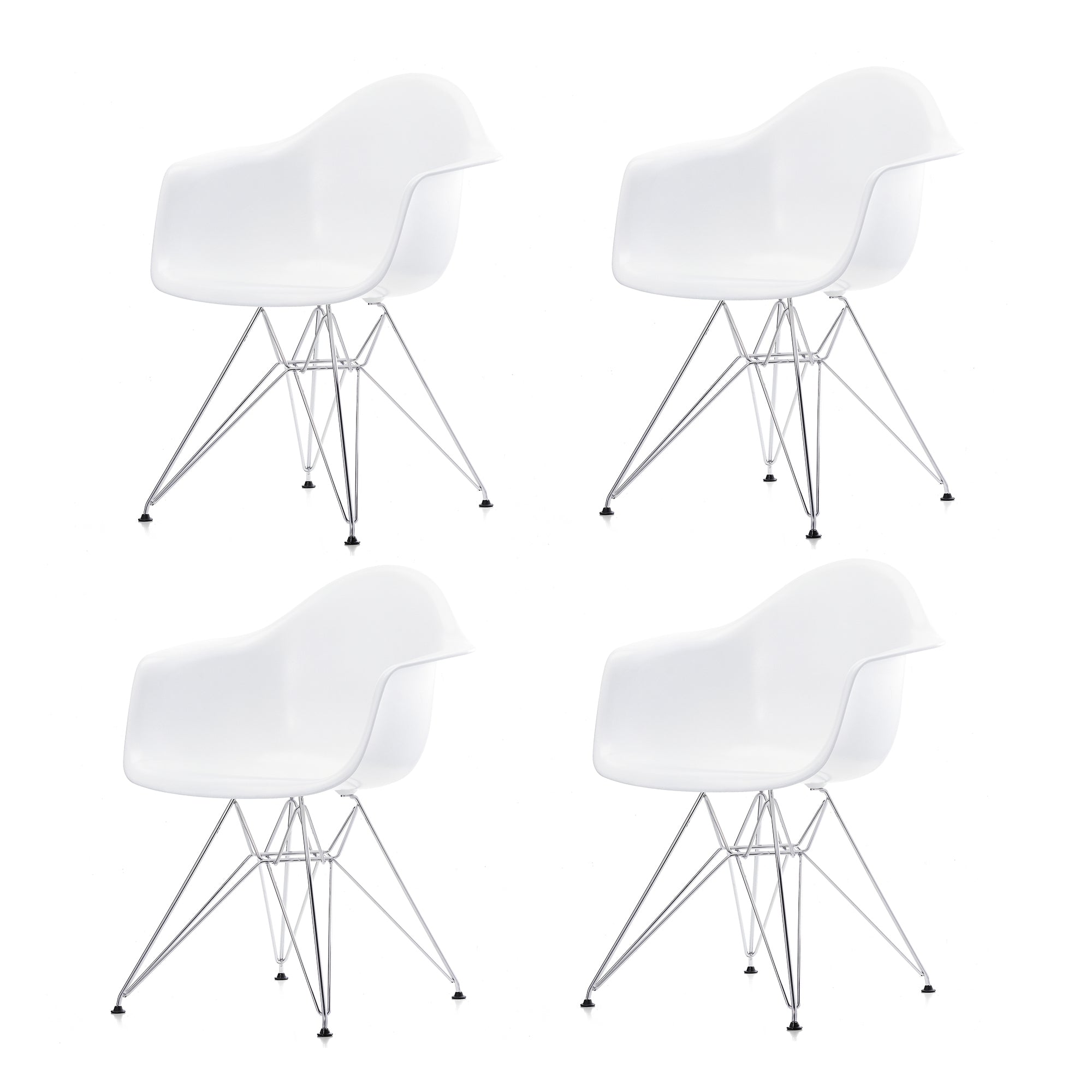 Vitra - Eames Plastic Armchair DAR RE (4er-Set)