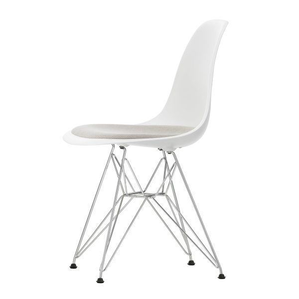 Vitra - Eames Plastic Side Chair DSR RE mit Sitzpolster