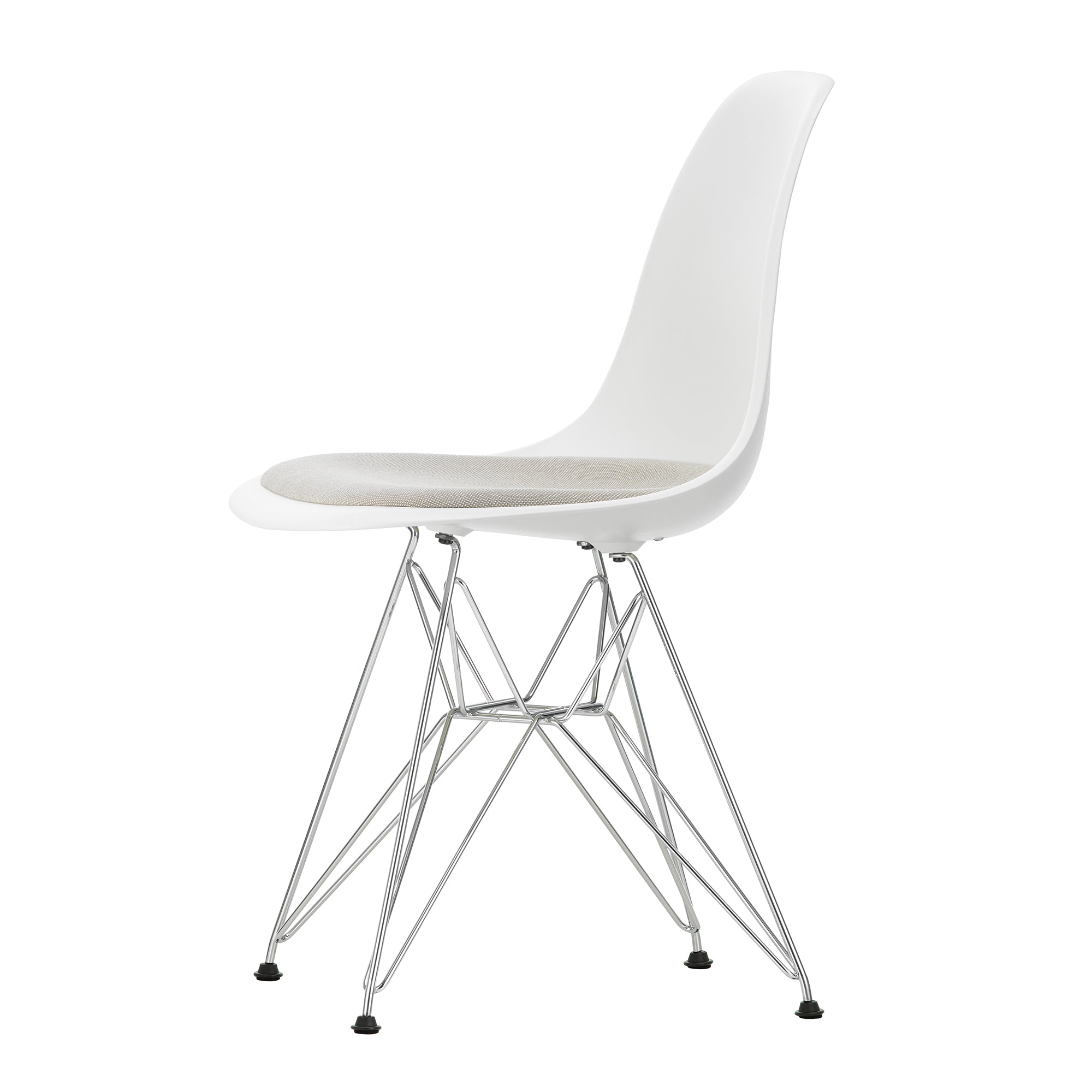 Vitra - Eames Plastic Side Chair DSR RE mit Sitzpolster