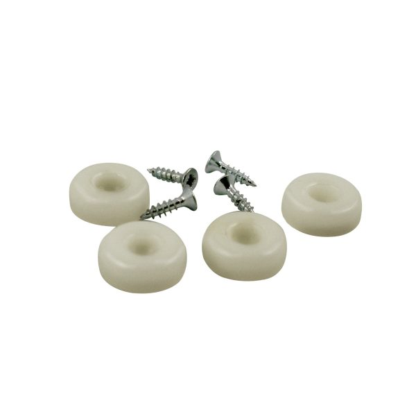 Vitra - Kunststoffgleitersatz für Plastic Chair DSW / DAW, 4er-Set