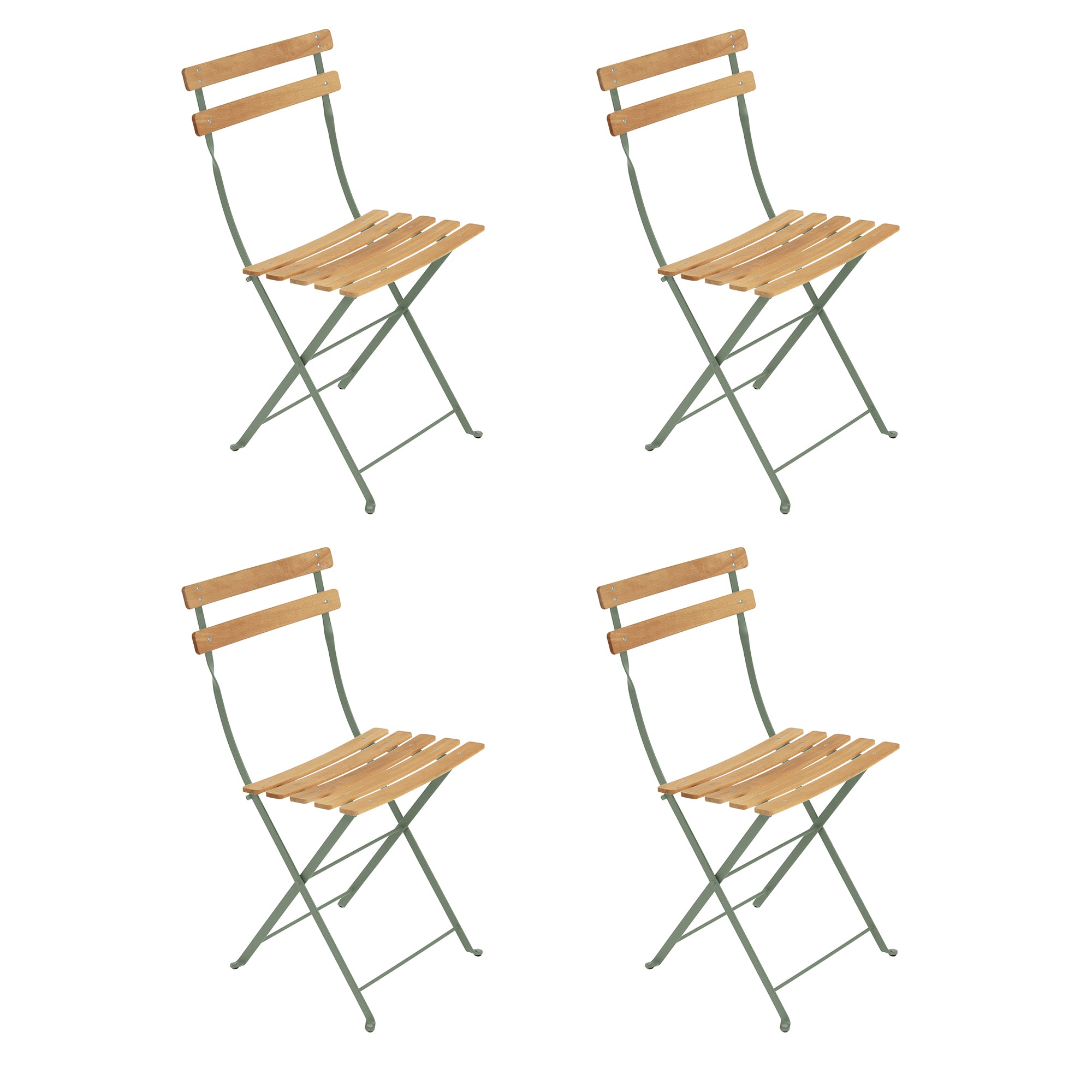 Fermob - Bistro Klappstuhl Naturel Set