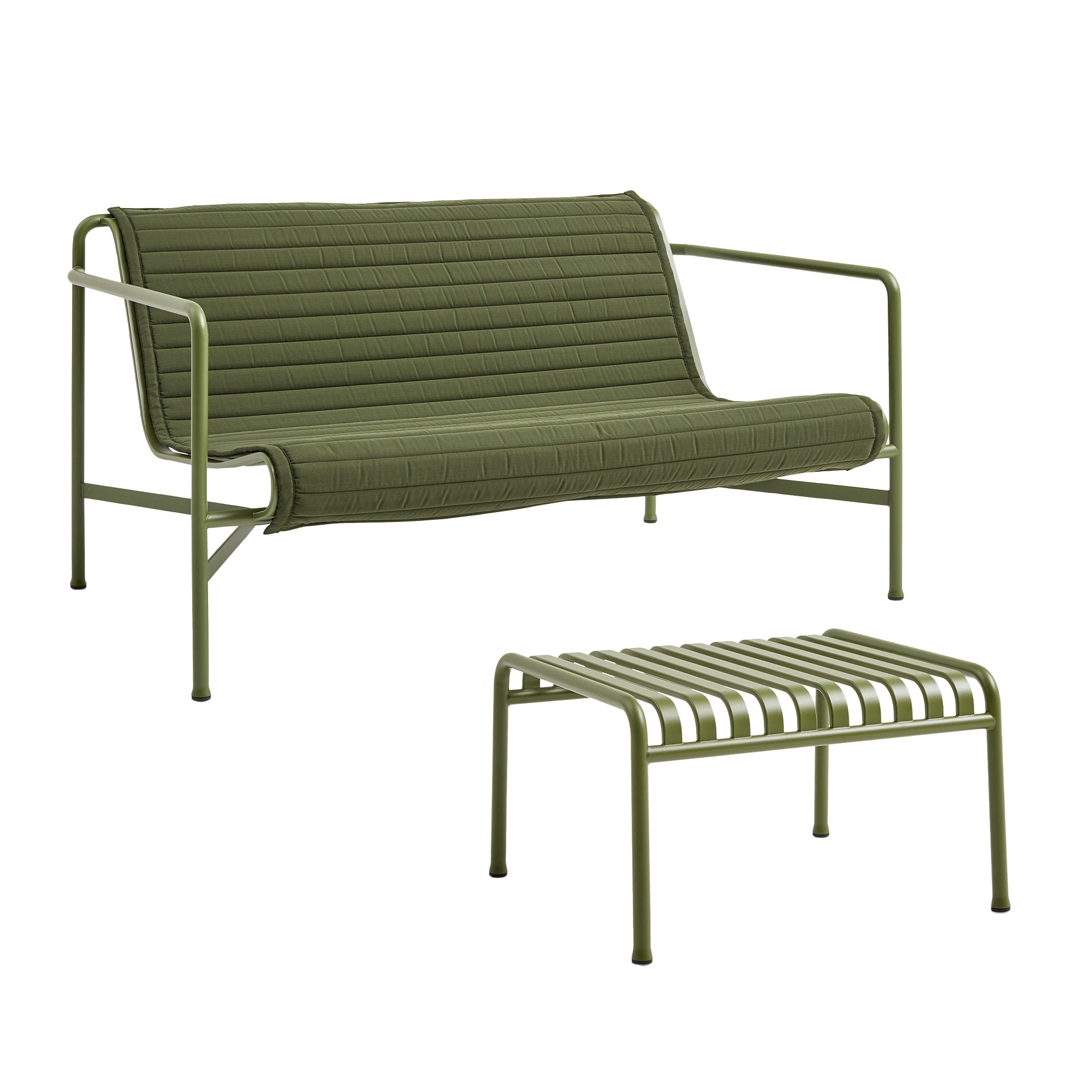HAY - Palissade Lounge Sofa mit Quilted Cushion