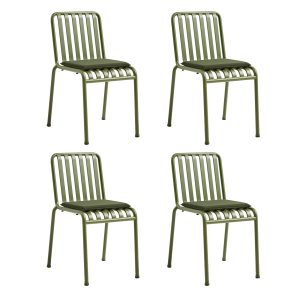 HAY - Palissade Stuhl mit Sitzkissen (4er-Set)
