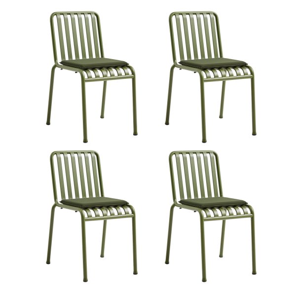 HAY - Palissade Stuhl mit Sitzkissen (4er-Set)