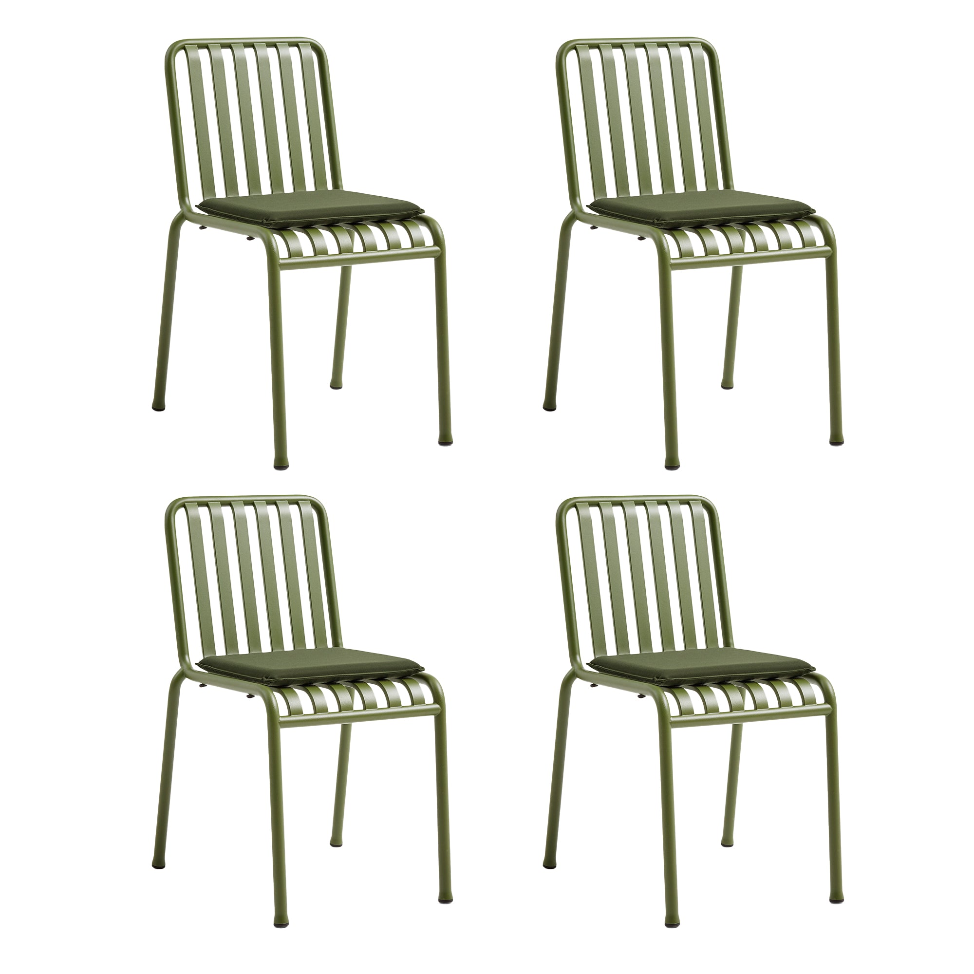 HAY - Palissade Stuhl mit Sitzkissen (4er-Set)
