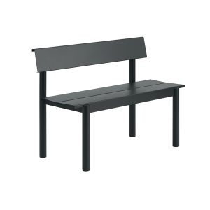 Muuto - Linear Steel Bank mit Rückenlehne