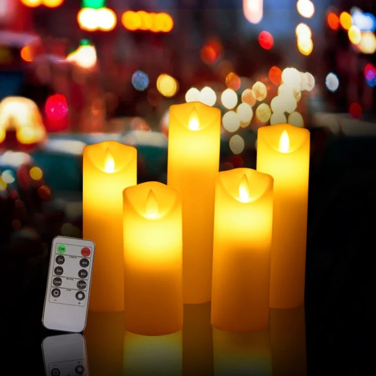 Home Feeling LED Echtwachs Kerzenlampe, dekoratives Licht