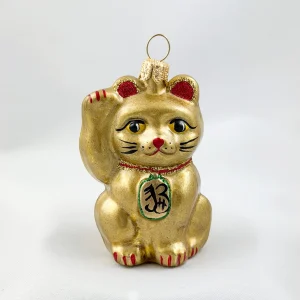Impuls Kleine goldene Maneki-Neko, asiatische Glückskatze
