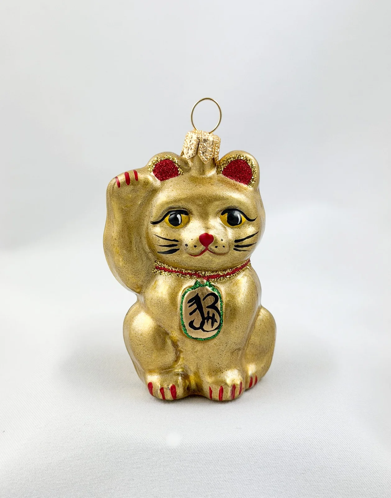 Impuls Kleine goldene Maneki-Neko, asiatische Glückskatze