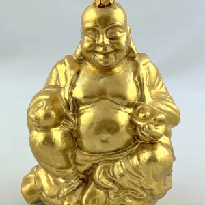 Glasswitch Goldener Lucky Buddha