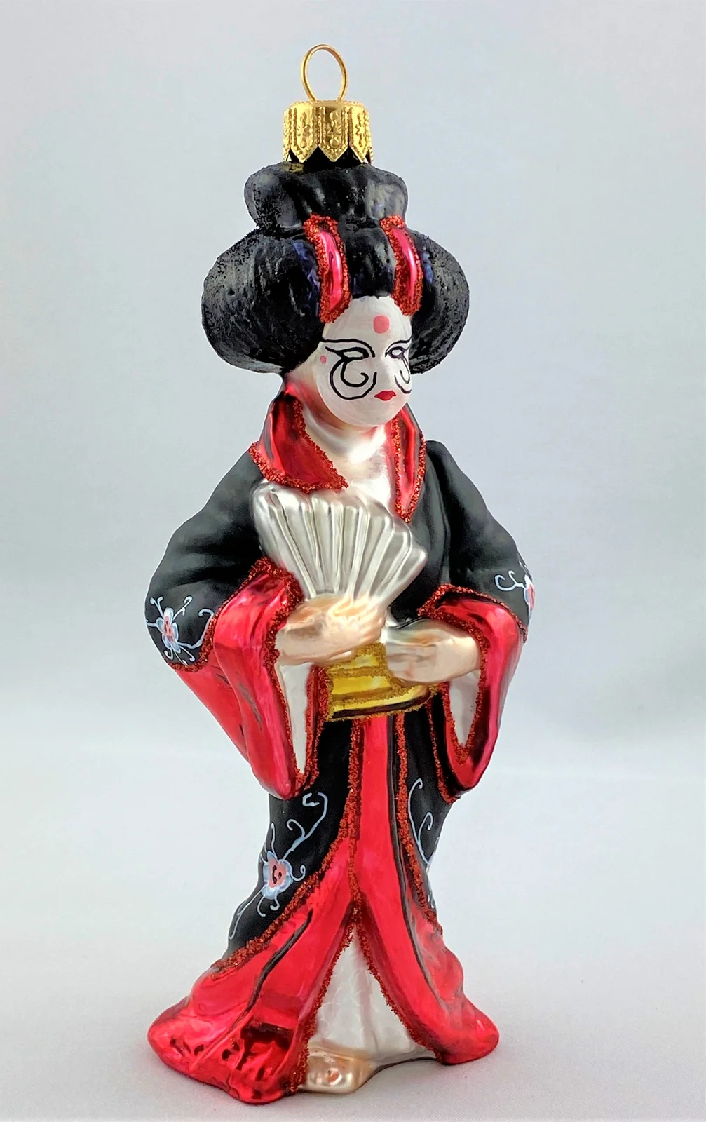Koronex Japanische Geisha in rotschwarzem Gewand
