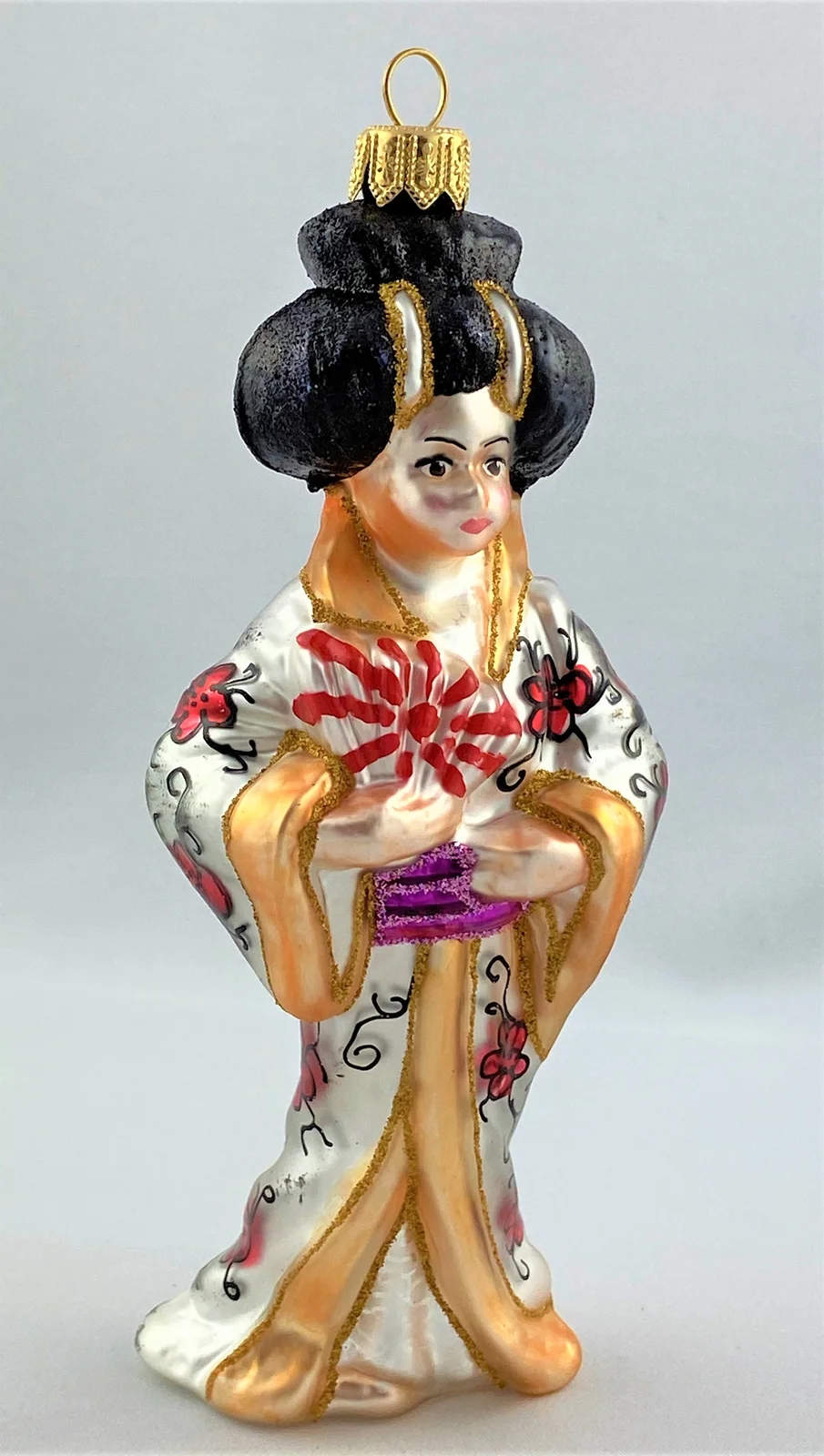 Koronex Japanische Geisha in weissem Gewand