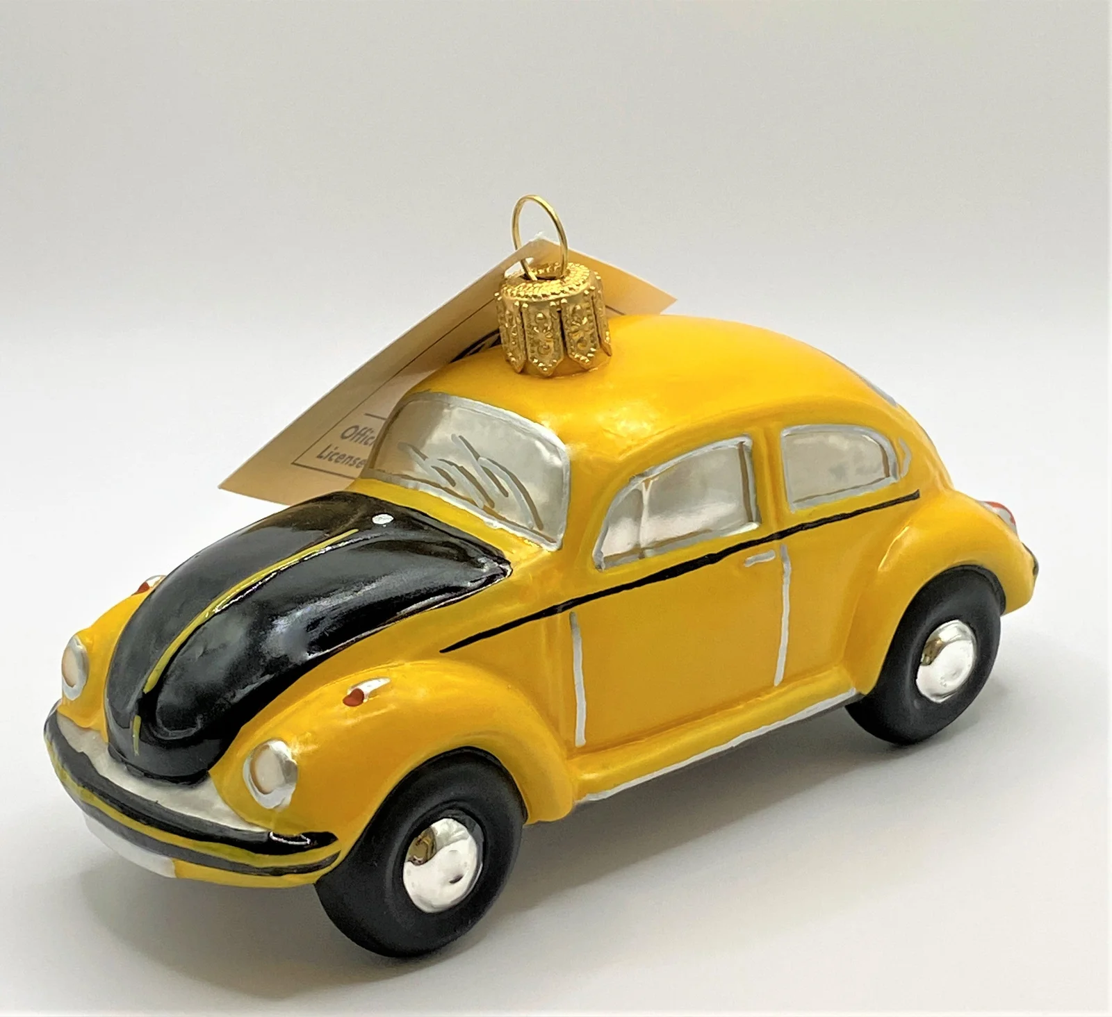 Hanco VW-Käfer Cabrio gelb, mit schwarzer Motorhaube