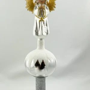 Thüringer Engel-Spitze mit goldenen Flügeln aus Dresdner Papier