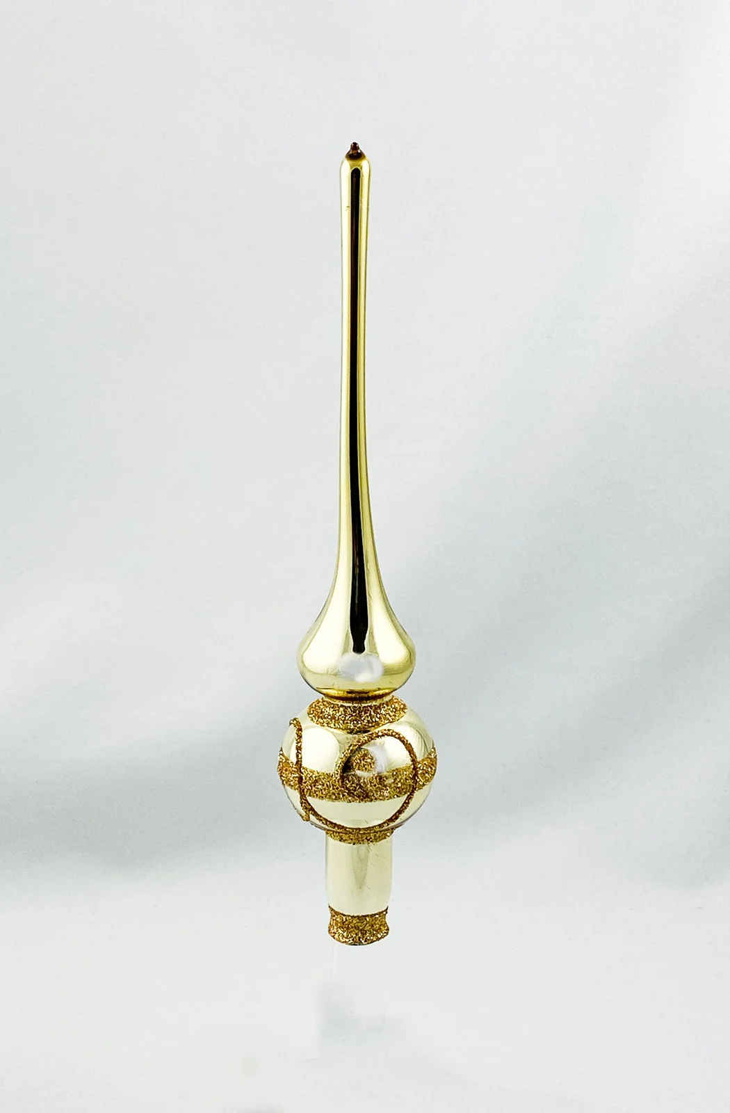 ANVA Kleine Spitze Gold, glänzend mit goldenem Dekor