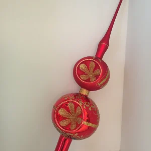 Dummy Rote Spitze mit zwei Kugeln und Reflexen
