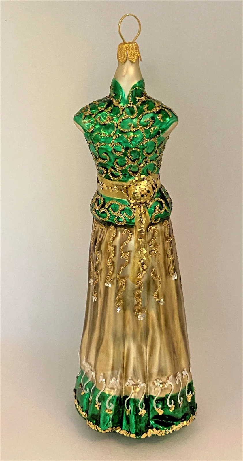 GMC Langes schmales dunkelgrünes Kleid