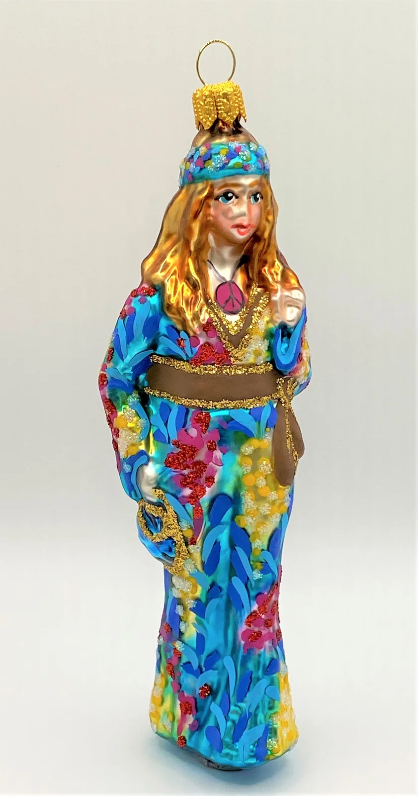 Wiktoria Hippie Frau in Flower Power Look