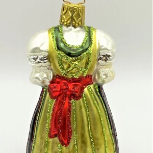 Inge-Glas Dirndl mit grüner Schürze