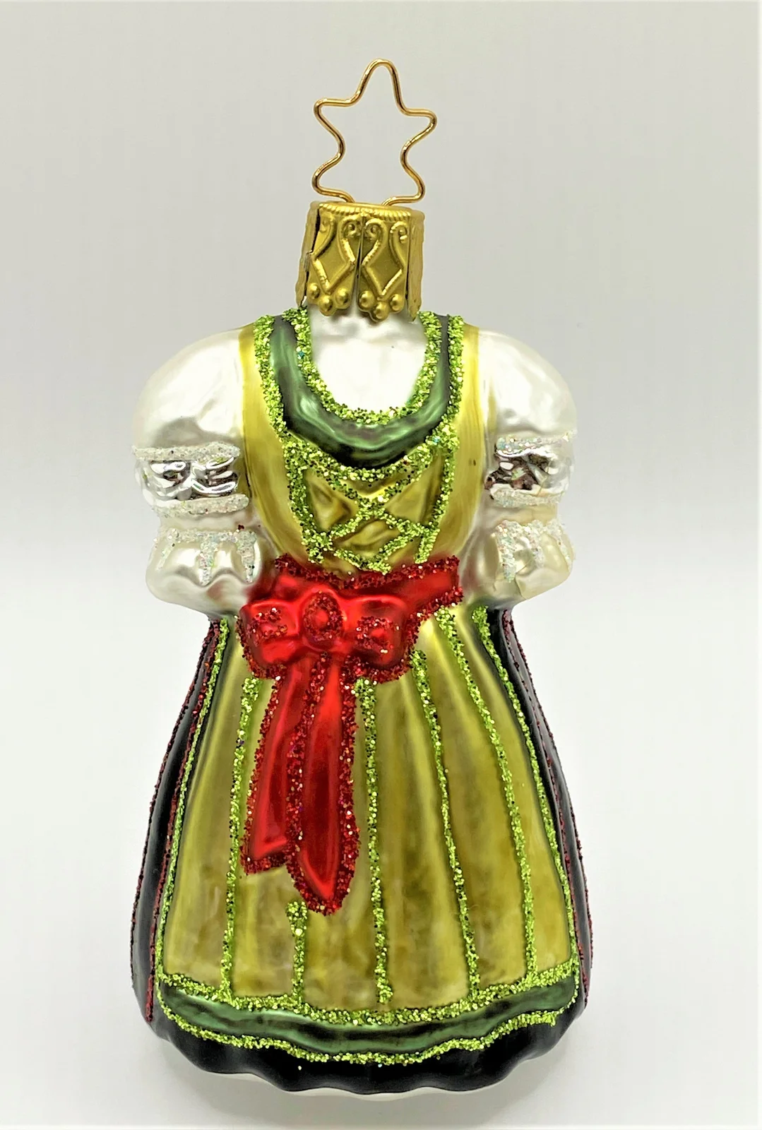 Inge-Glas Dirndl mit grüner Schürze