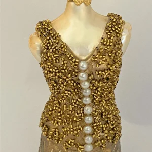 GMC Kurzes goldenes Kleid