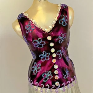 GMC Kurzes violettes Kleid