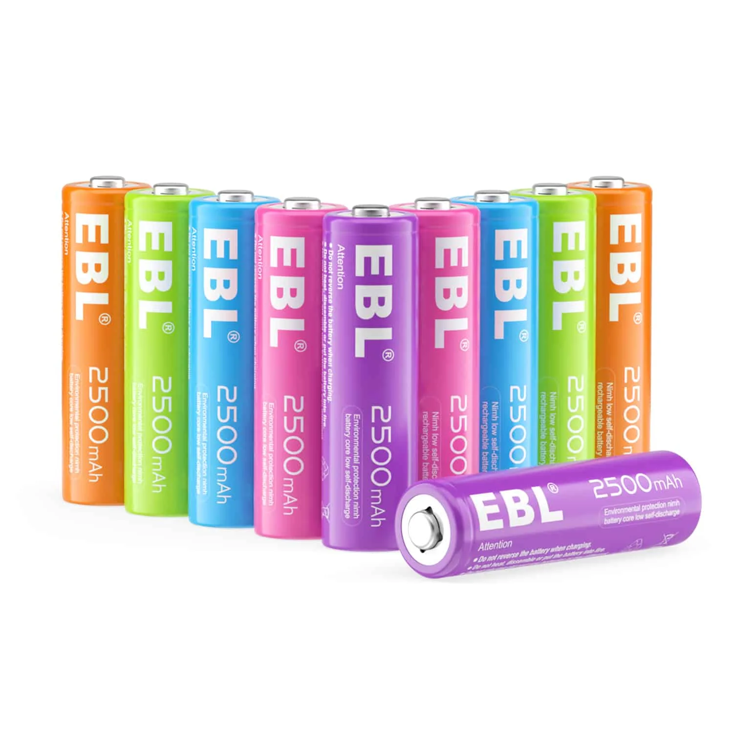 EBL EBL 10 x AA 1,2V 2500mAh NIMH Color