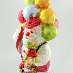 Glassware Santa hat sich als Clown verkleidet