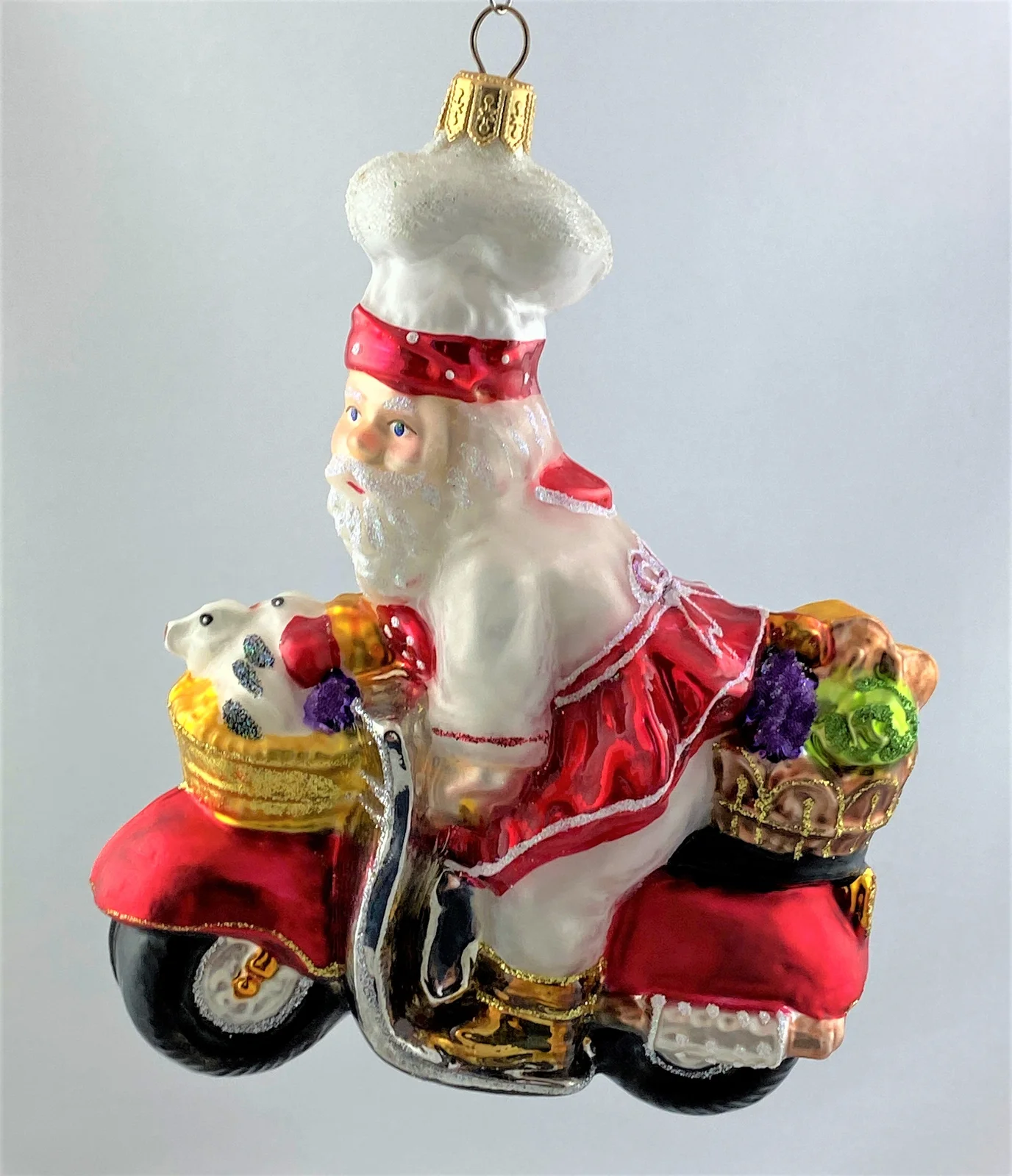 Impuls Koch-Santa bringt das Gemüse mit dem Motorroller