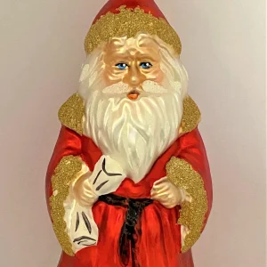 Inge-Glas Nikolaus mit der Betragen-Liste