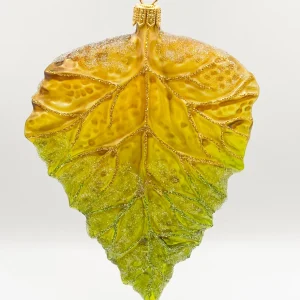 GMC Blatt, grün/olive transparent, klein