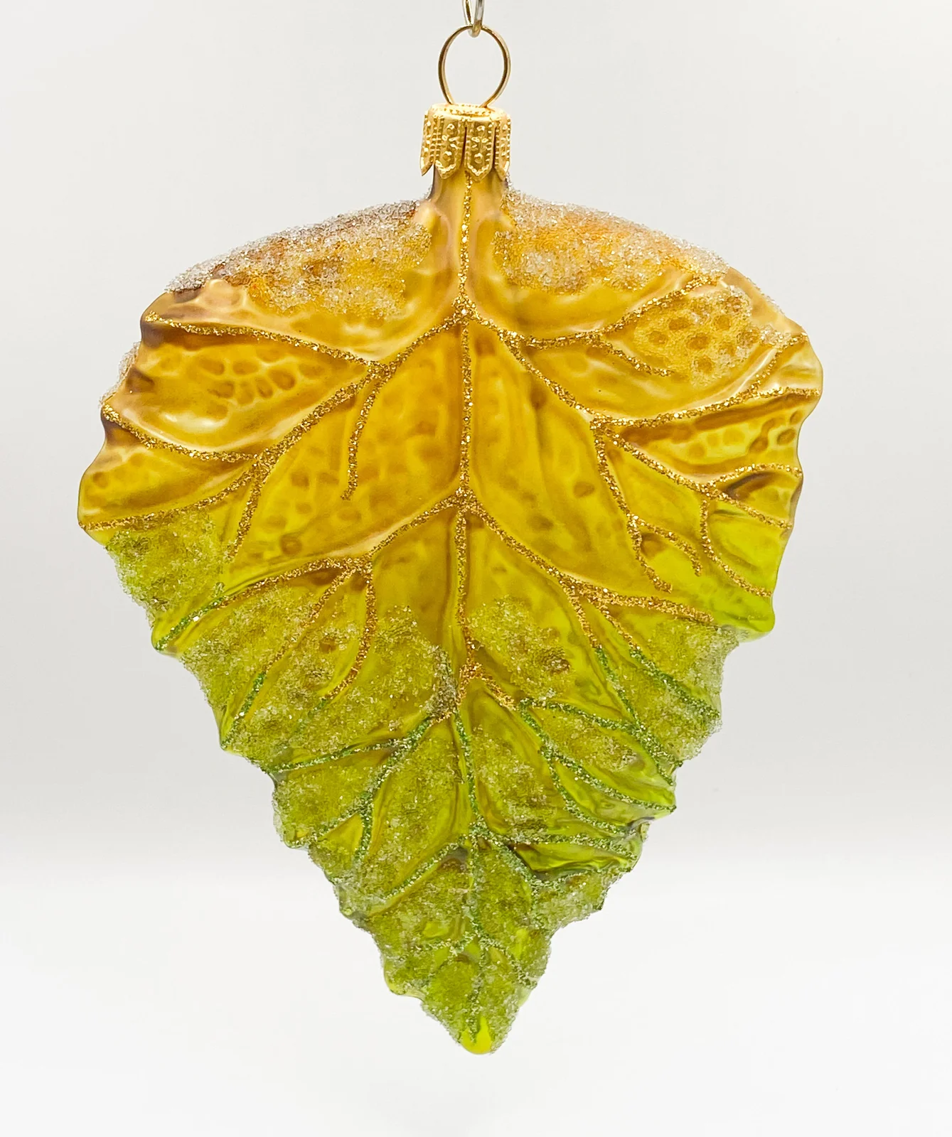 GMC Blatt, grün/olive transparent, klein