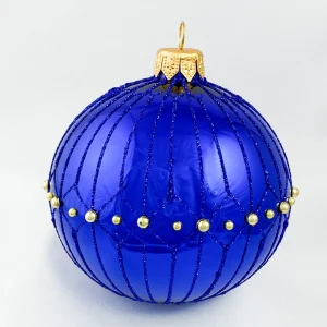 Dagmara Kugel samtenes Blau glänzend