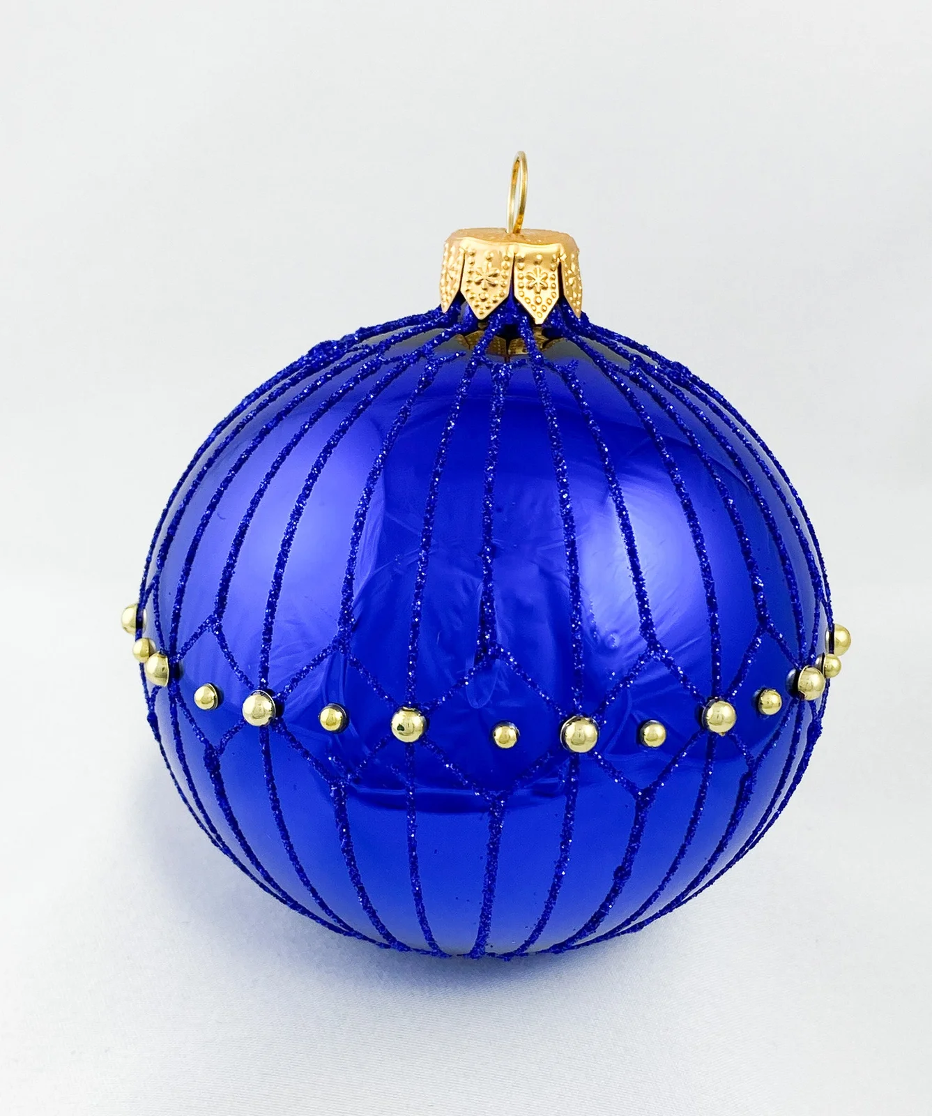 Dagmara Kugel samtenes Blau glänzend