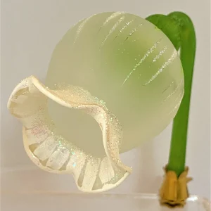 Wiktoria Glockenblume, weiss auf Clip