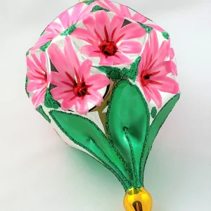 Wiktoria Grosse Kugel mit rosa Blüten-Motiv