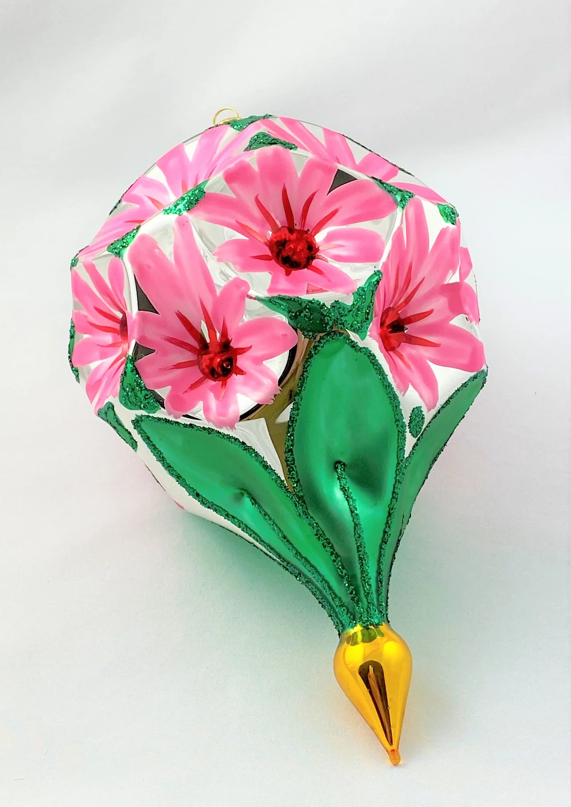 Wiktoria Grosse Kugel mit rosa Blüten-Motiv