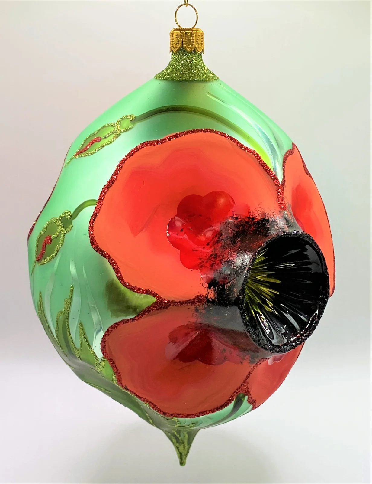 Wiktoria Grosse Kugel mit Mohnblumen-Motiv